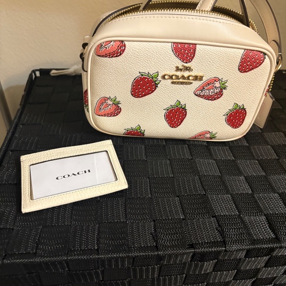 Coach Strawberry Crossbody & Wallet - Picture 2 of 2